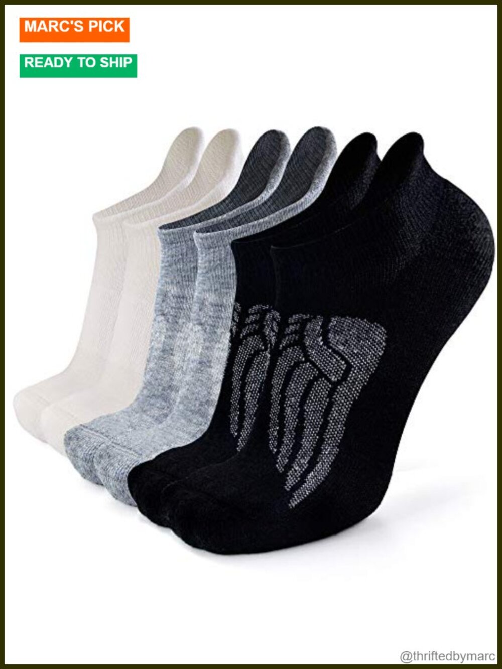 Merino Wool Blend Compression Ankle Running Hiking Socks Cushion Tab
